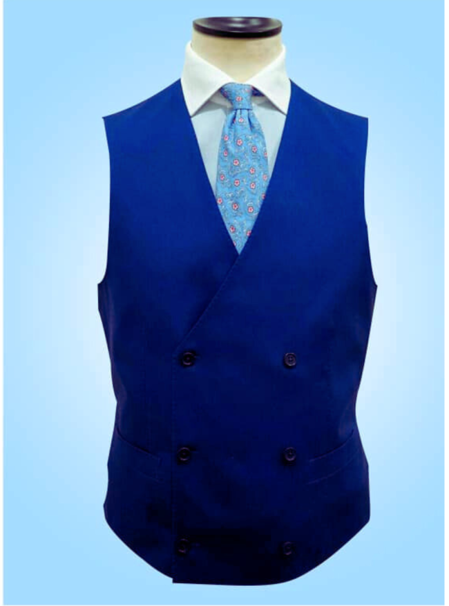 Bleu double-breasted cardigan 