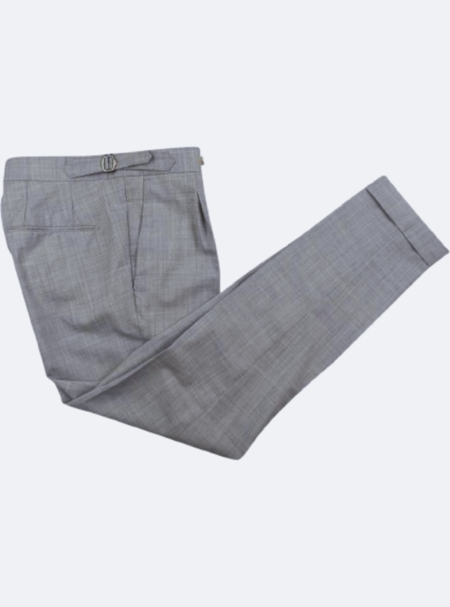 Gray Virgin Wool Pant